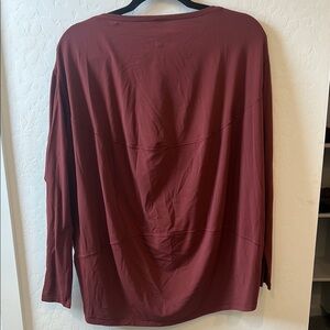Women’s Burgundy Long Sleeve Shirt